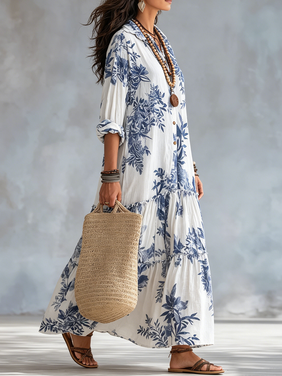 Thandie | Bohemian Floral Maxi Dress