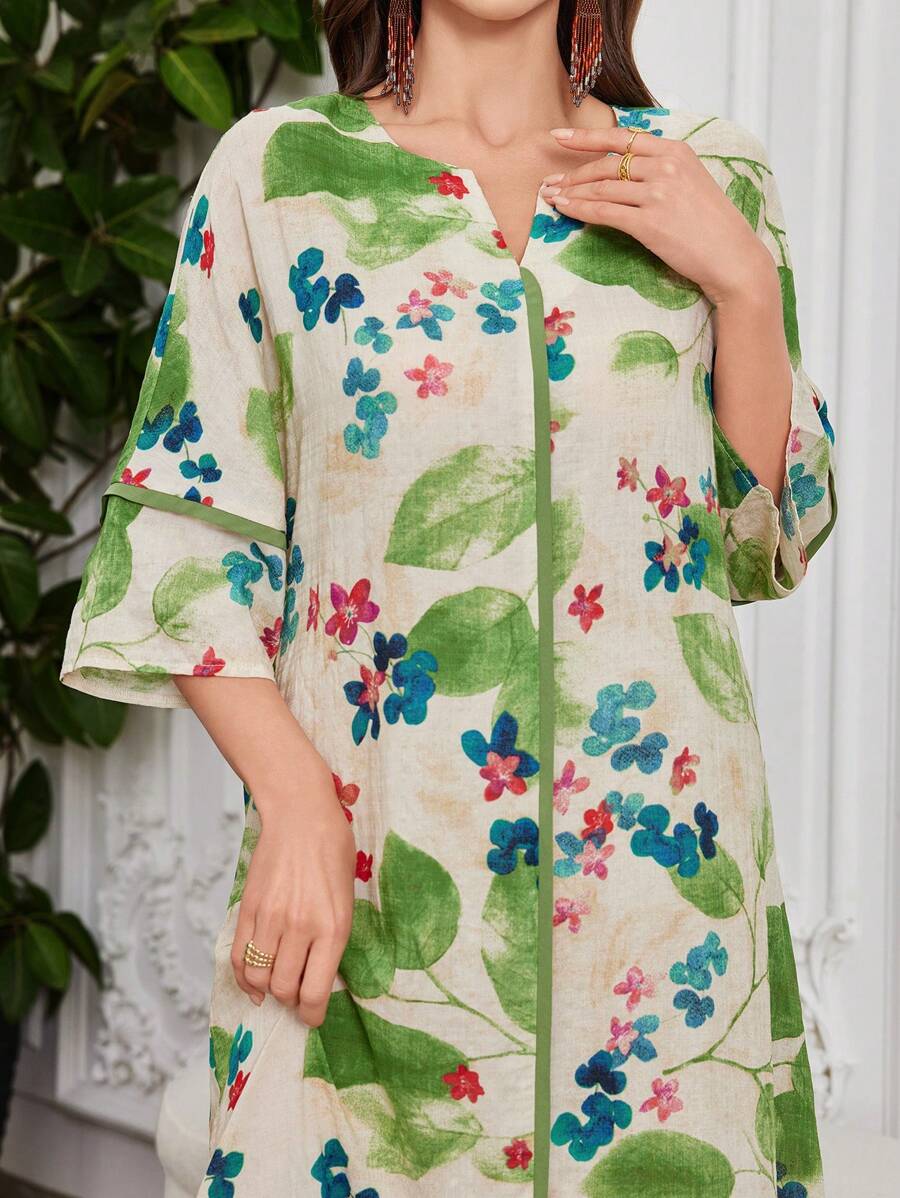 Leah™ | Floral Ruffle Dress
