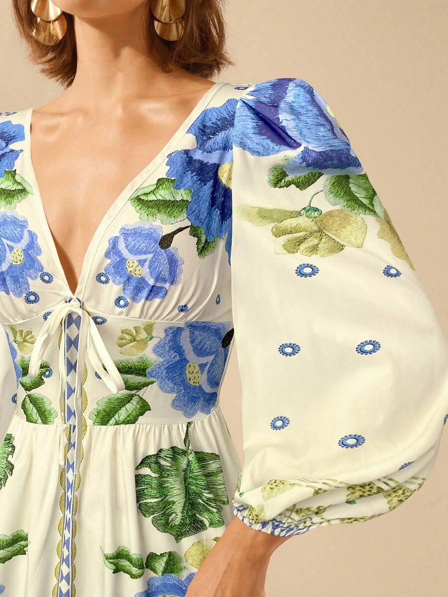 Lillian™ | Festive Floral Dress