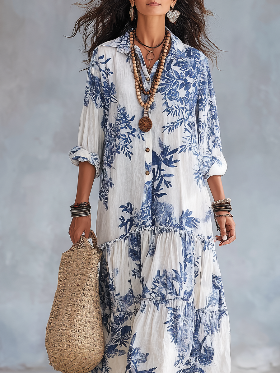Thandie | Bohemian Floral Maxi Dress