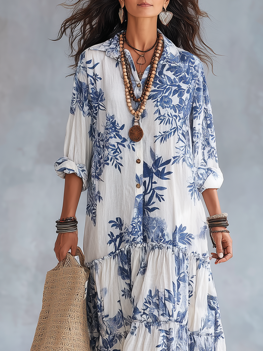 Thandie | Bohemian Floral Maxi Dress