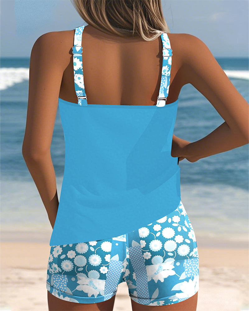 Martha™ Printed Tank & Boxer Swimsuit Set