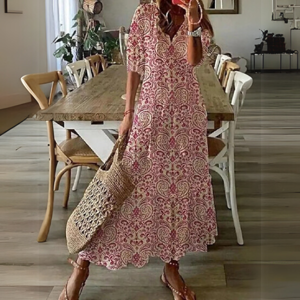 Paisley™ | Stylish Bohemian Midi Dress