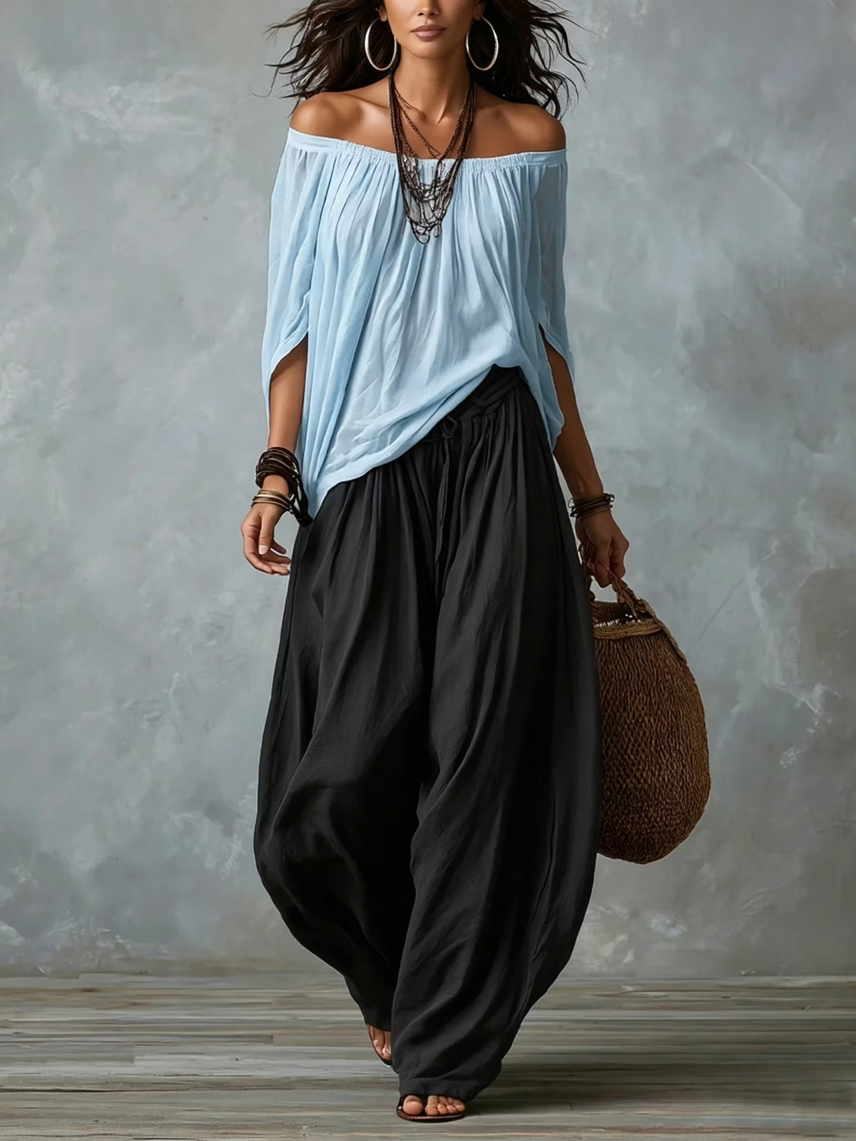 Adora | Effortless Off-Shoulder Two-Piece Set