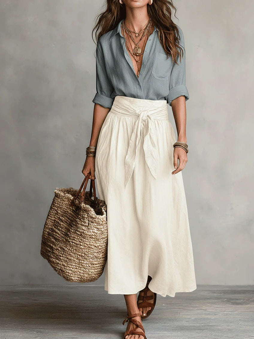 Elysia | Tie-Waist Midi Set