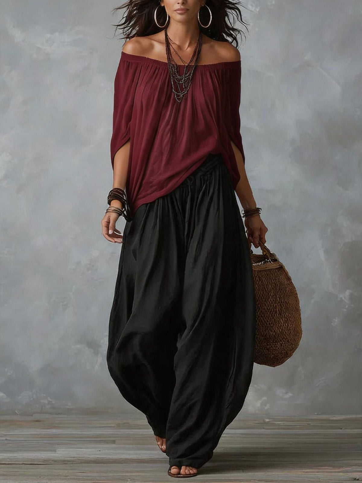 Adora | Effortless Off-Shoulder Two-Piece Set