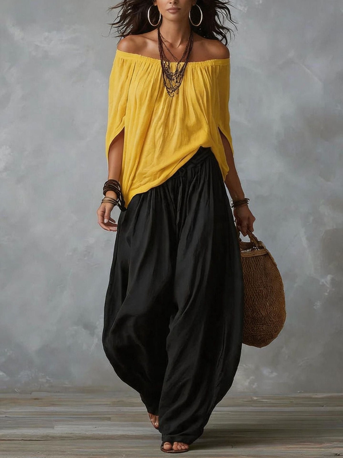 Adora | Effortless Off-Shoulder Two-Piece Set