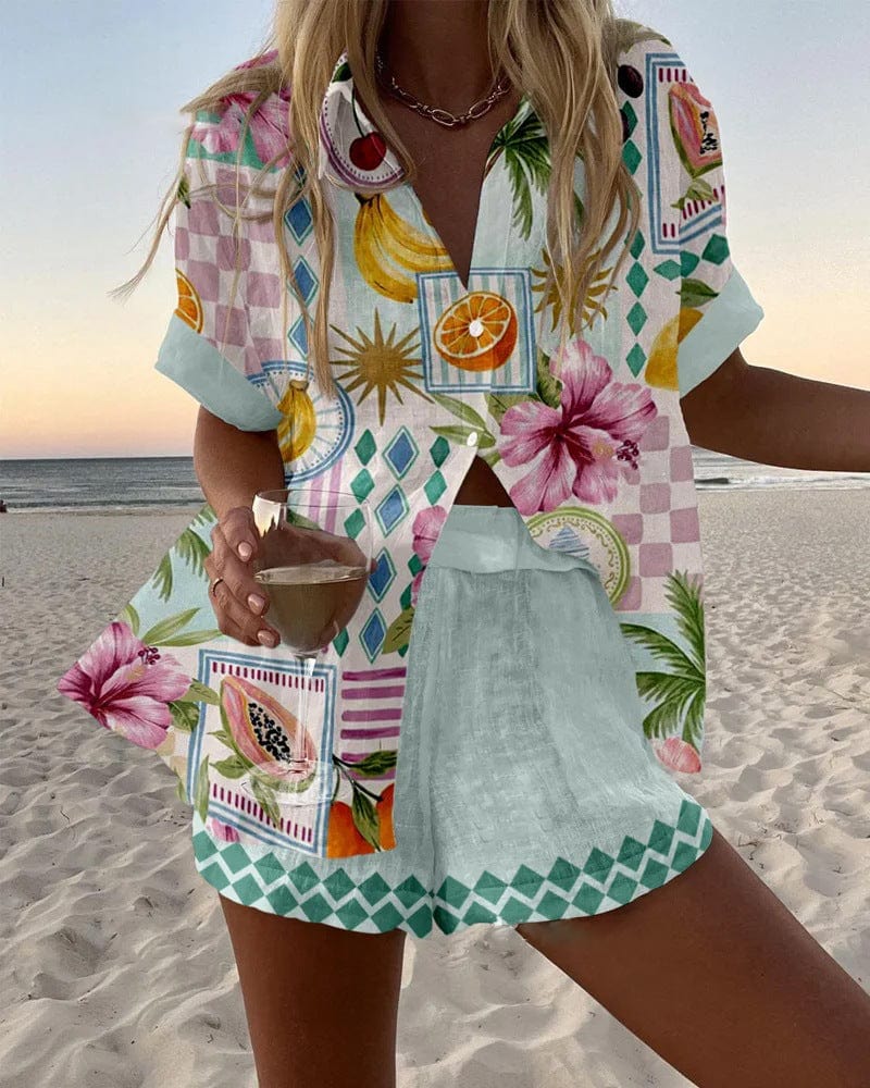 Jessie™ Tropical Mosaic Linen Set