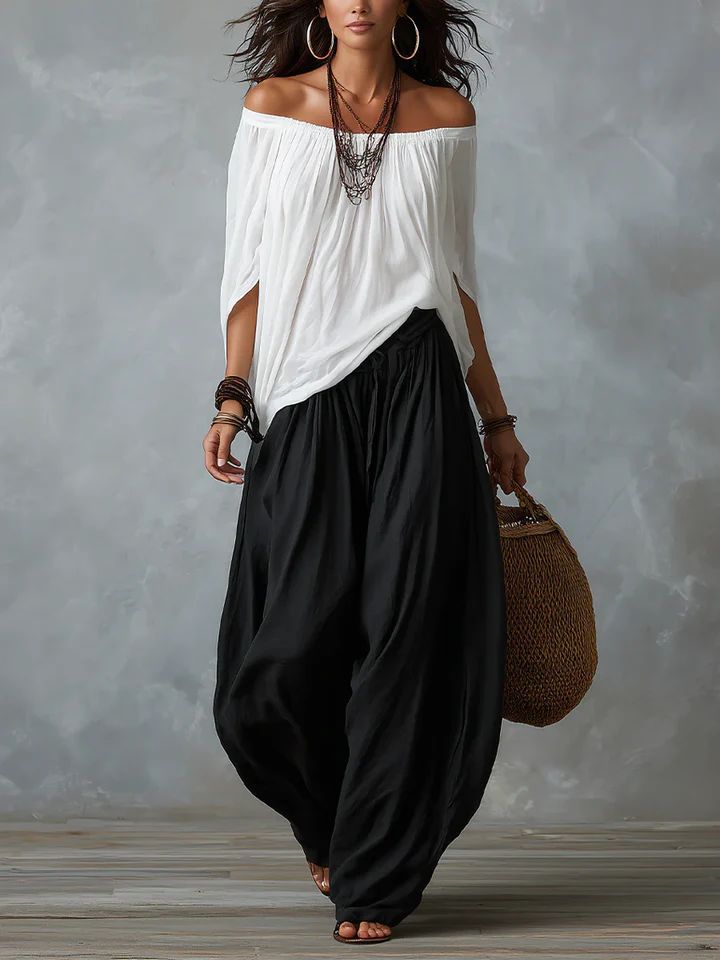 Adora | Effortless Off-Shoulder Two-Piece Set