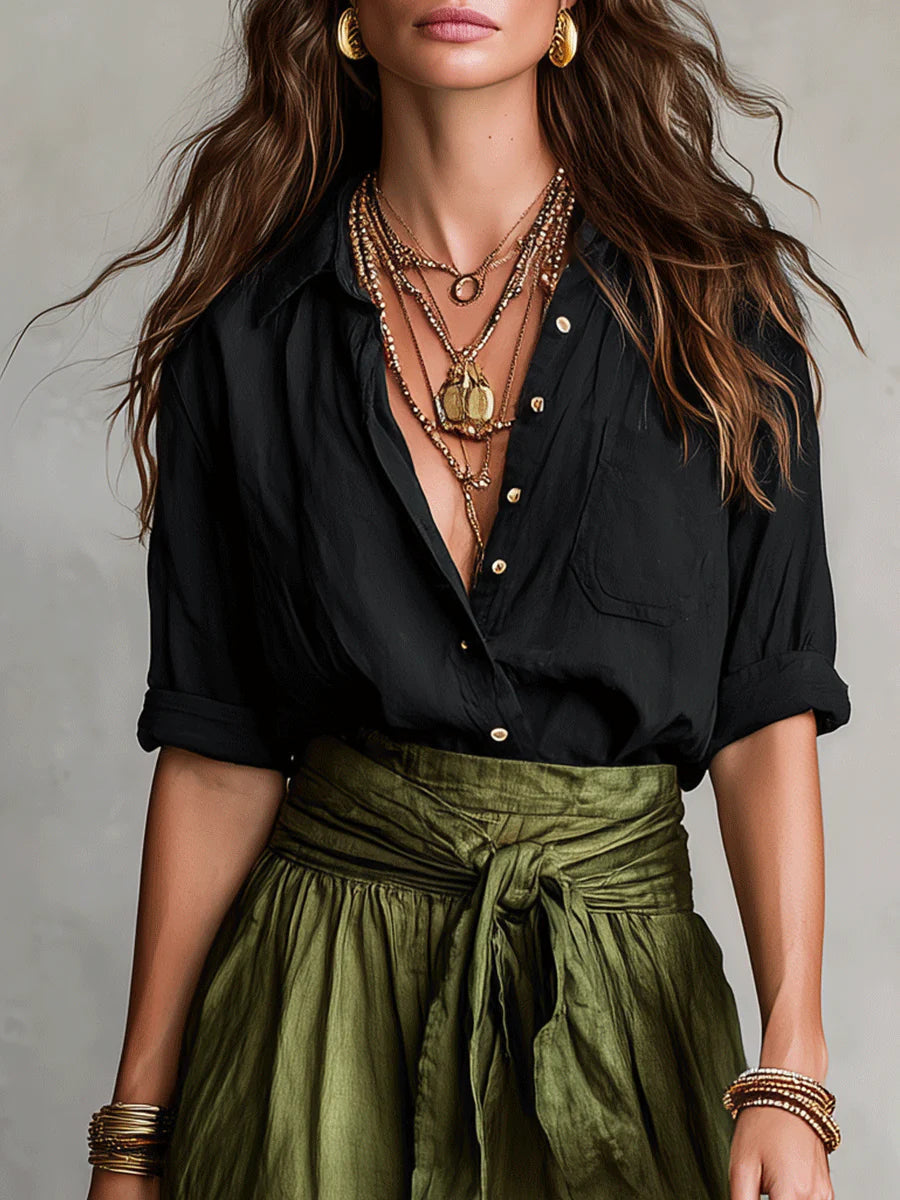 Elysia | Tie-Waist Midi Set