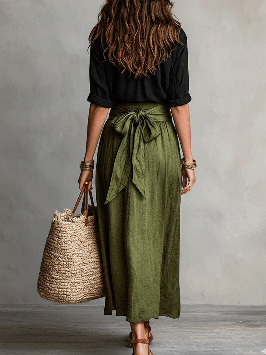 Elysia | Tie-Waist Midi Set