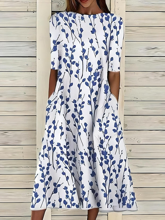 Ayla™ | Coastal Blossom Midi Dress