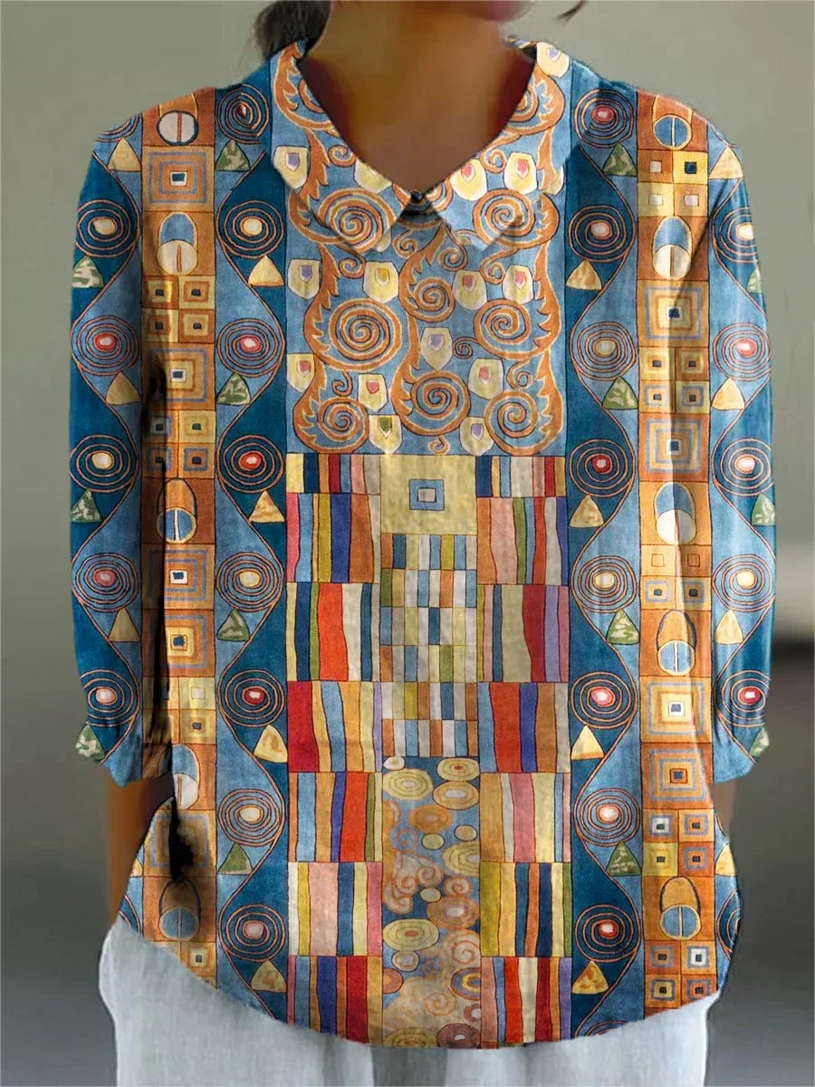 Paula™ Artistic Mosaic Blouse