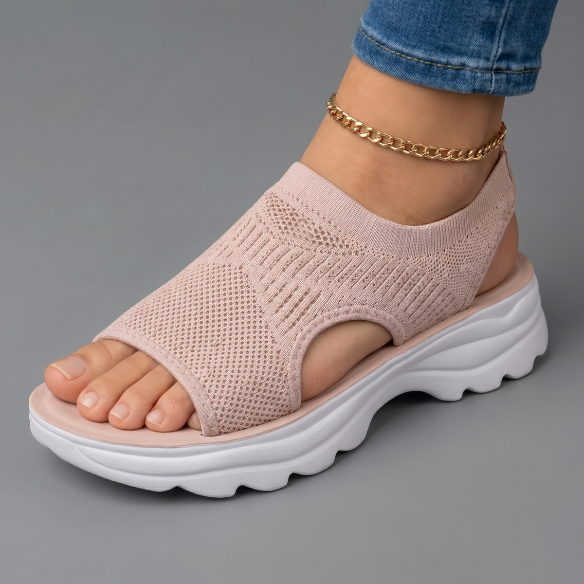 Nora™ Breathable Knit Platform Sandals