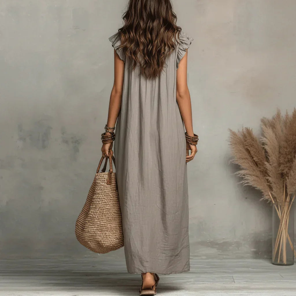 Valentina | Effortless Ruffle Maxi Dress